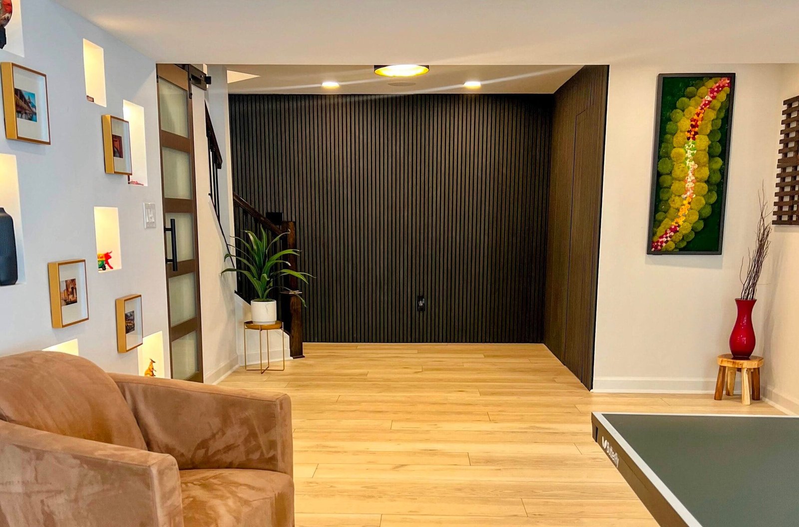 Basement Remodel by RARA Designz